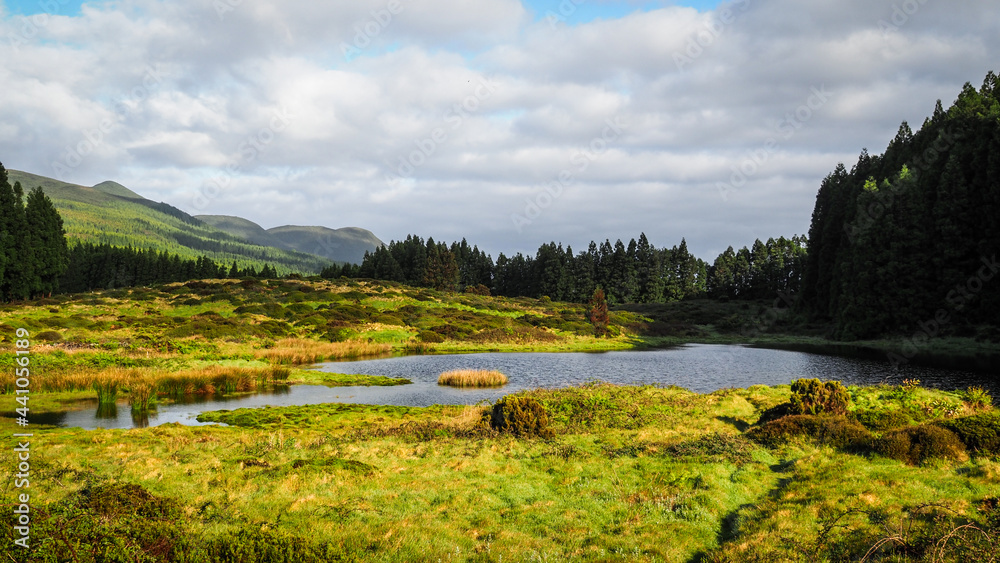 The landscape of Terceira island in the Azores