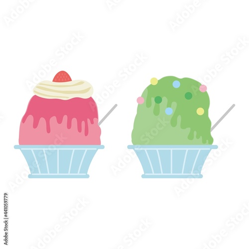 かき氷のイラスト