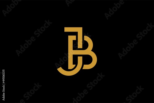 JB letter logo design vector. Monogram JB sign symbol.