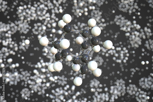 Molecule of adamantane  conceptual molecular model. Conceptual 3d rendering