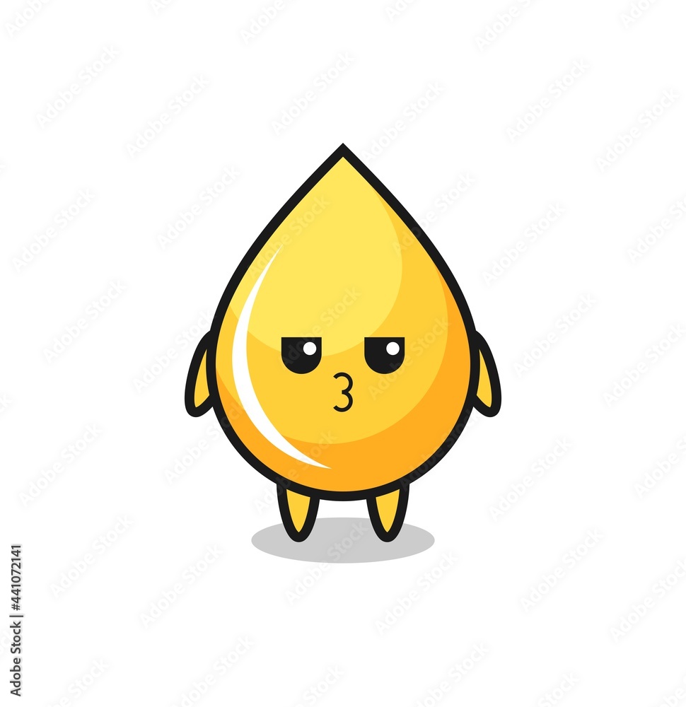 the bored expression of cute honey drop characters the bored expression of cute honey drop characters
