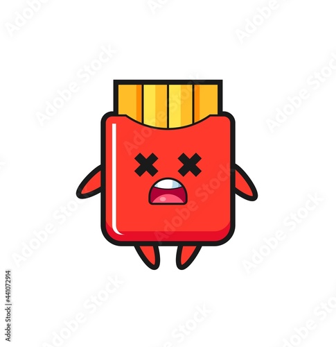 the dead french fries mascot character