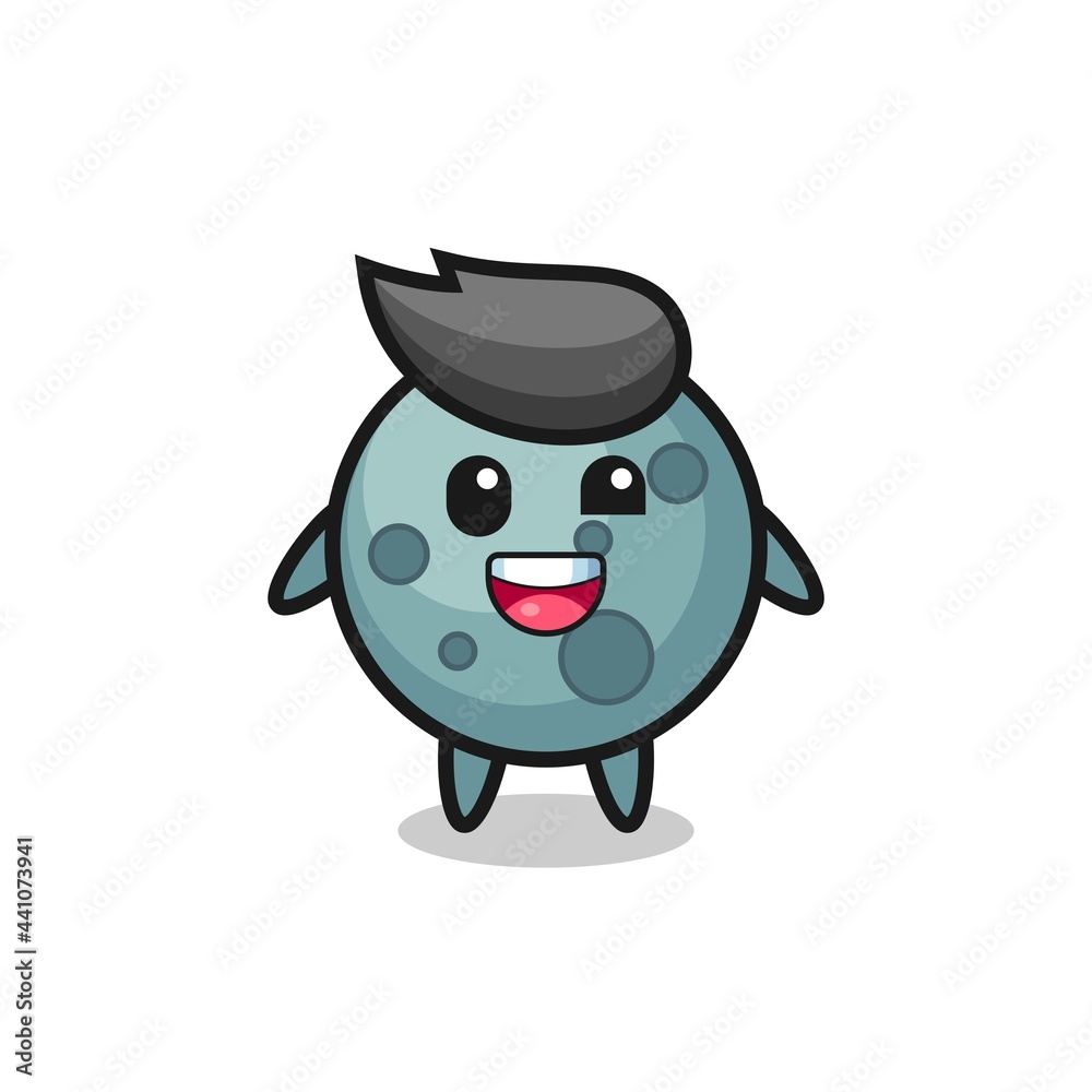 illustration of an asteroid character with awkward poses illustration of an asteroid character with awkward poses