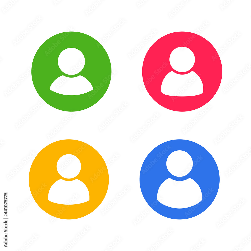 Set Of Flat User Icons. Contact Symbol. Profile Avatar Sign. Set Of Flat User Icons. Contact Symbol. Profile Avatar Sign.