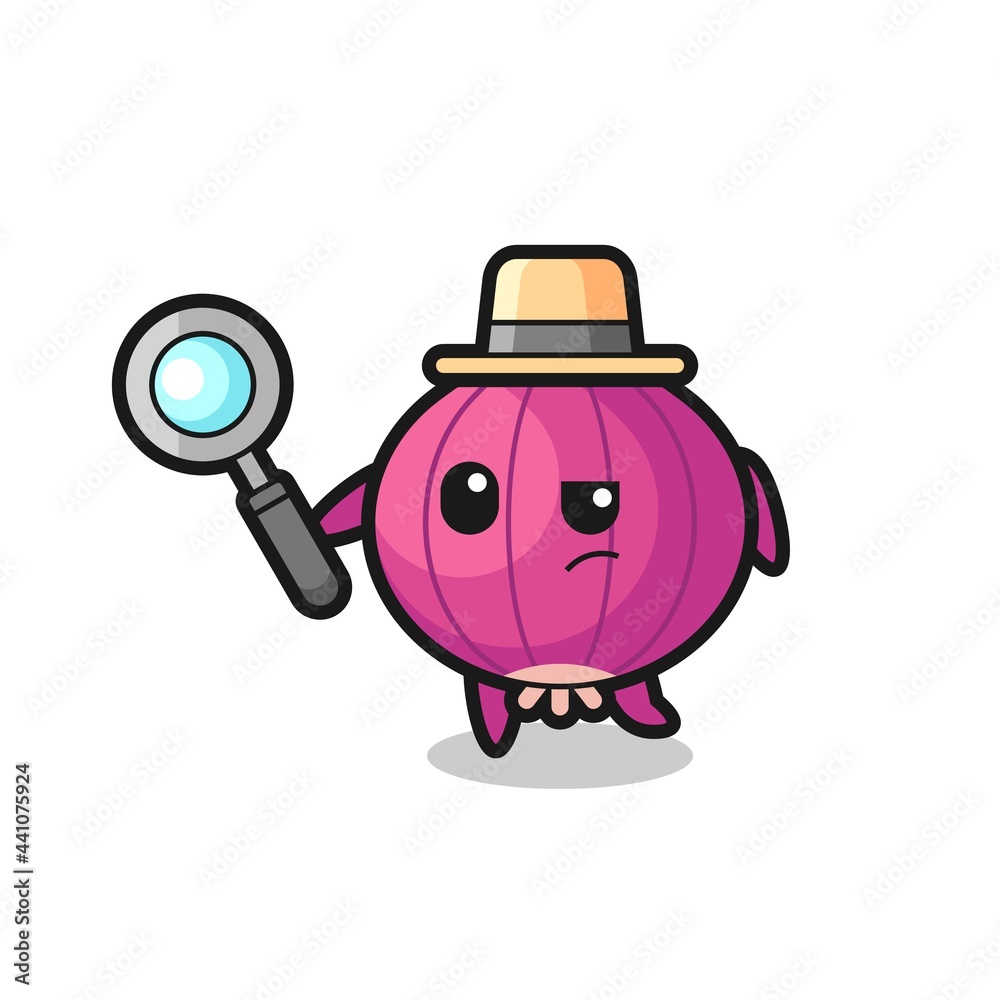 onion detective character is analyzing a case onion detective character is analyzing a case