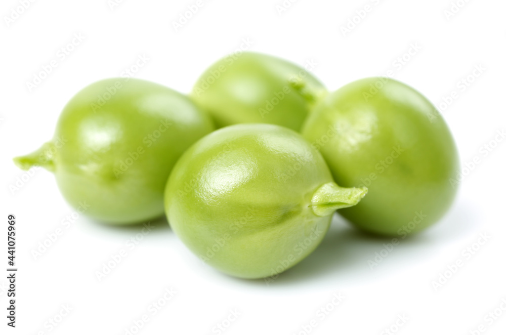 Fresh peas isolated on white background Fresh peas isolated on white background