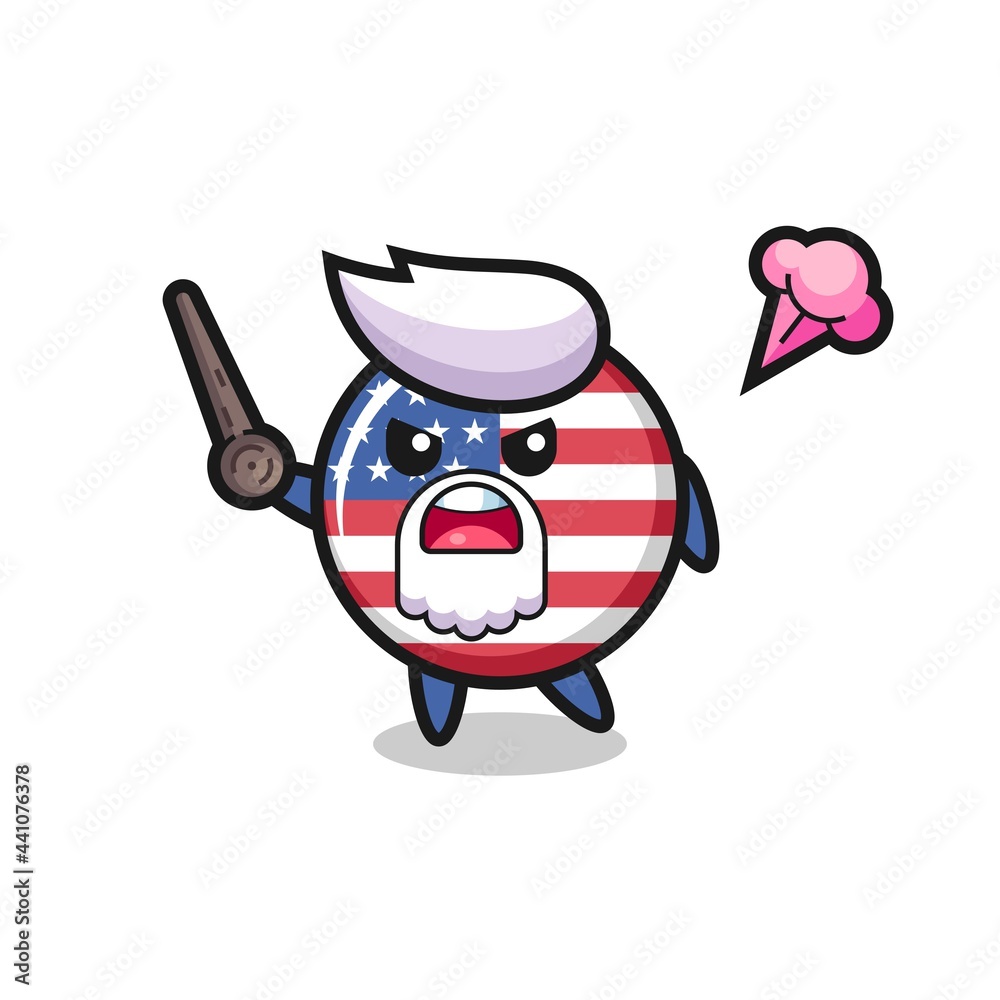 cute united states flag badge grandpa is getting angry cute united states flag badge grandpa is getting angry