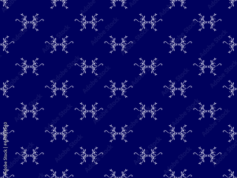 Seamless pattern vector texture in Aztec style, tribal embroidery.