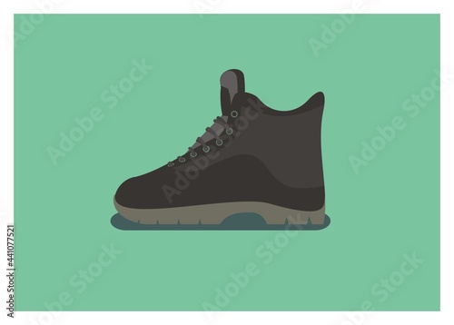 Safety shoes simple illustration