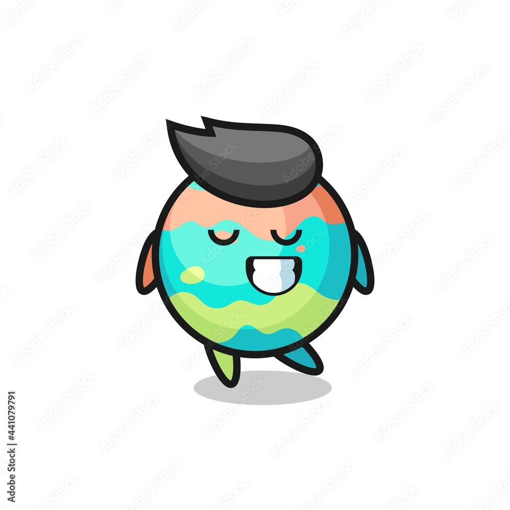 bath bombs cartoon illustration with a shy expression bath bombs cartoon illustration with a shy expression