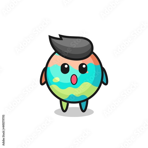 the amazed expression of the bath bombs cartoon