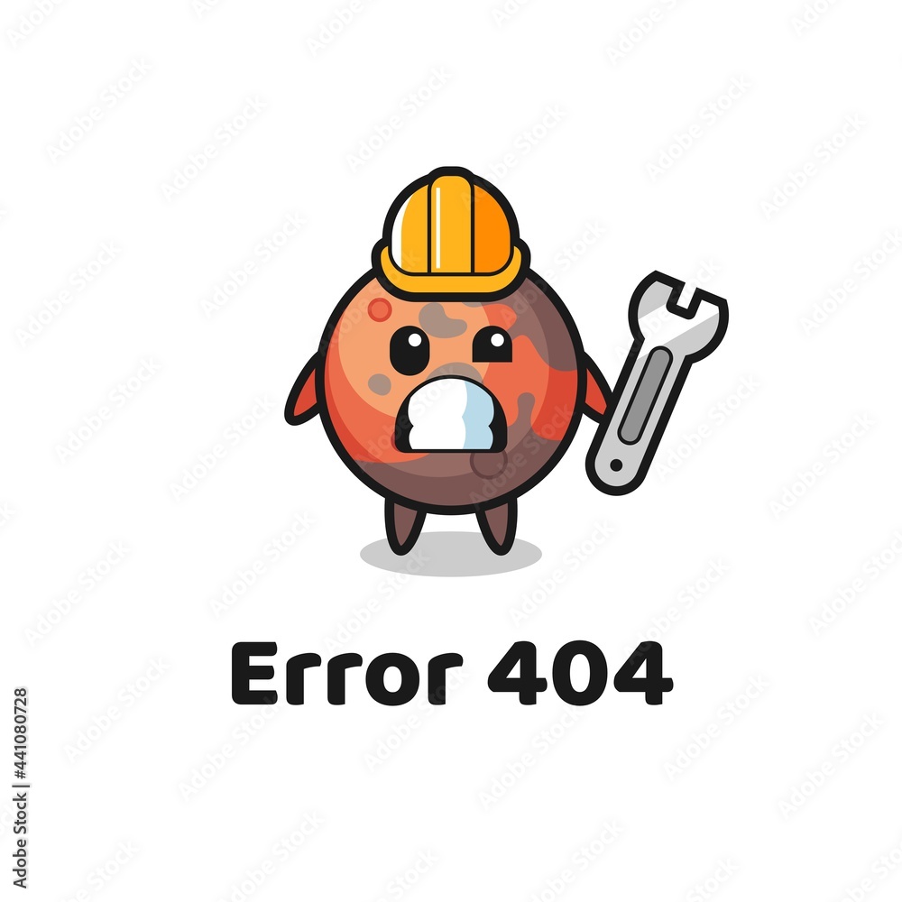 error 404 with the cute mars mascot error 404 with the cute mars mascot