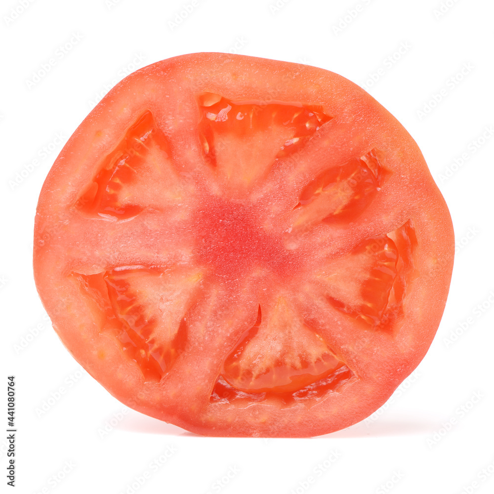 Tomato slice isolated on white background Tomato slice isolated on white background