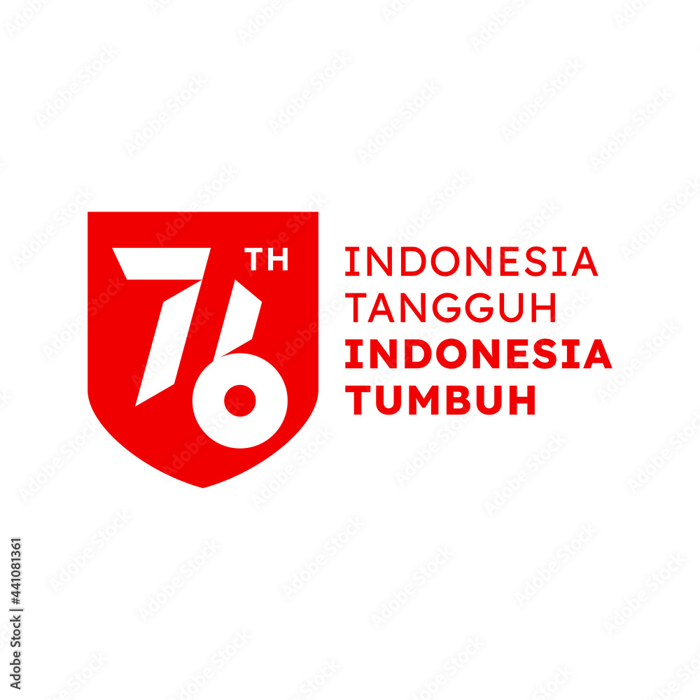 Banner Template Design 76 Years Independence Day of Indonesia Strong and Growing (Text: Dirgahayu Indonesia, 76 Indonesia Tangguh Tumbuh). With Official Logo Illustration on Vector. Eps 10. Banner Template Design 76 Years Independence Day of Indonesia Strong and Growing (Text: Dirgahayu Indonesia, 76 Indonesia Tangguh Tumbuh). With Official Logo Illustration on Vector. Eps 10.