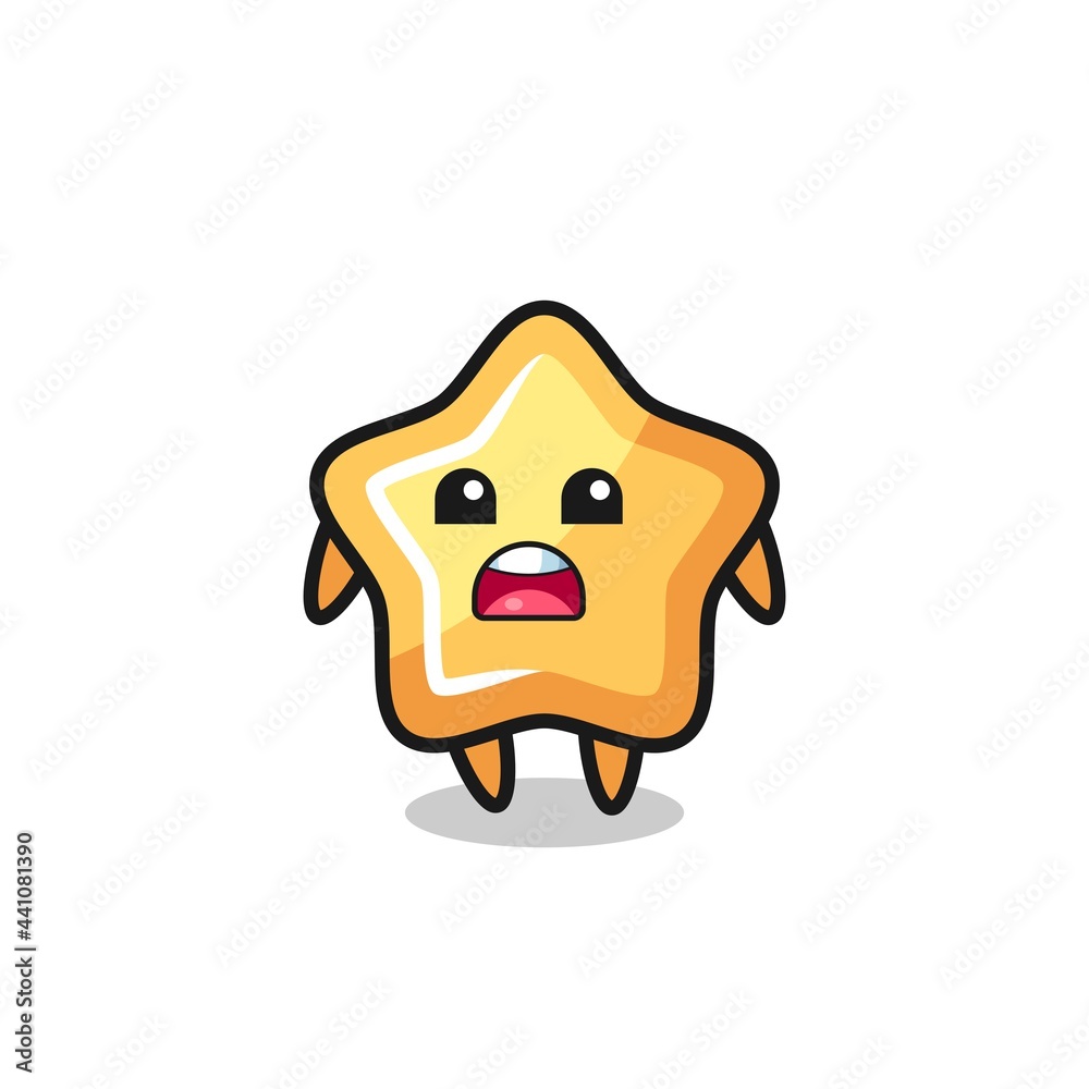 star illustration with apologizing expression, saying I am sorry star illustration with apologizing expression, saying I am sorry