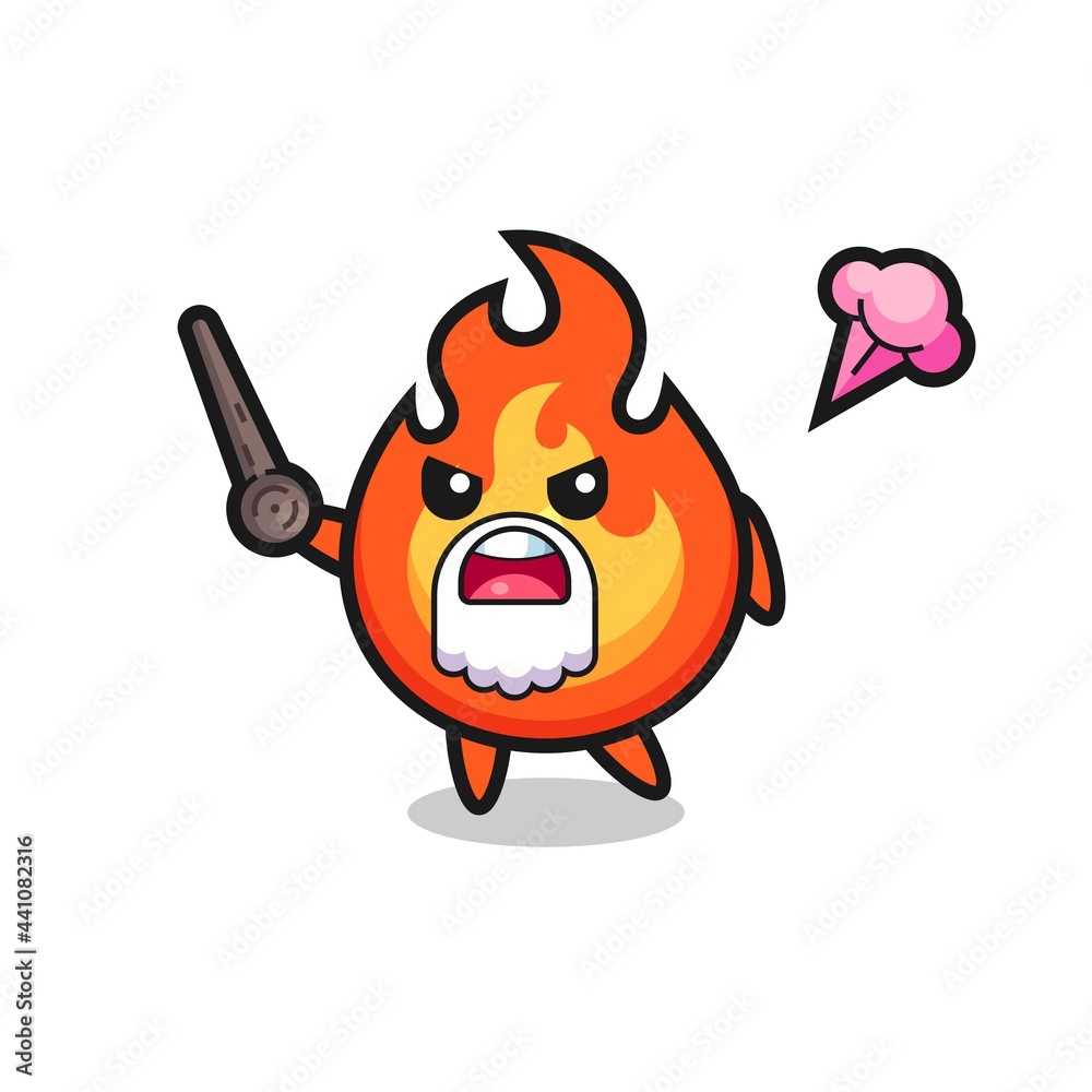 cute fire grandpa is getting angry cute fire grandpa is getting angry