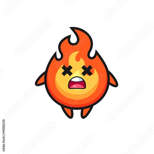 the dead fire mascot character