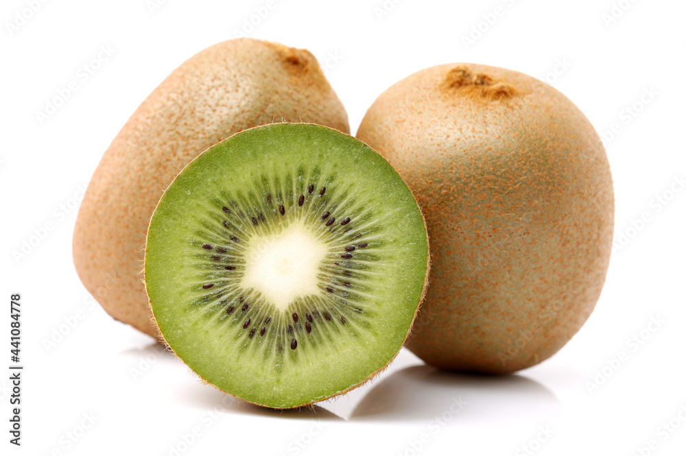kiwi fruit on white background kiwi fruit on white background