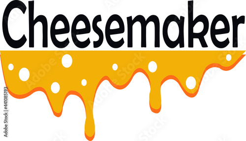 Logo de queso con agujeros. Plantilla de logotipo, diseño vectorial, logotipo, símbolo, icono, concepto de diseño, lacteos.