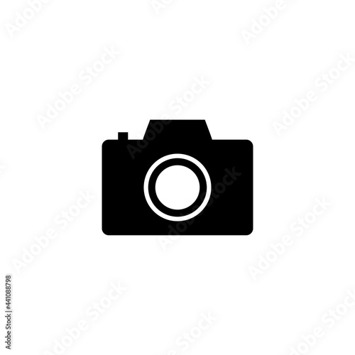 camera flat icon vector illustration