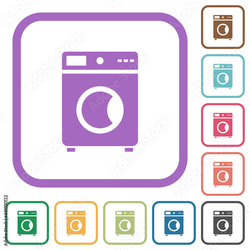 Washing machine simple icons