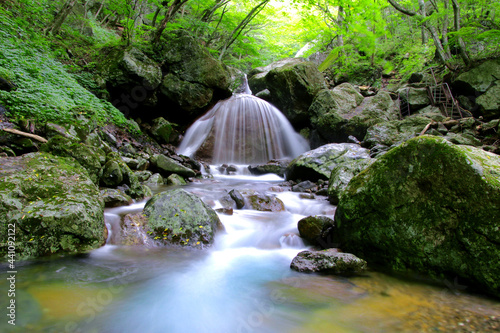 三日月の滝・杉田川渓谷（福島県・大玉村） photo