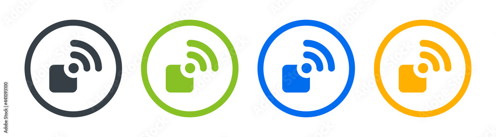 Wireless connectivity icon vector illustration. Connect with Wifi signal concept. Wireless connectivity icon vector illustration. Connect with Wifi signal concept.