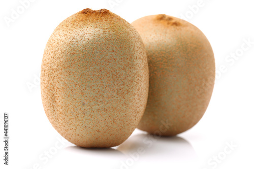 kiwi fruit on white background 