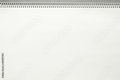 紙テクスチャー背景(白色) 横向きのスケッチブック