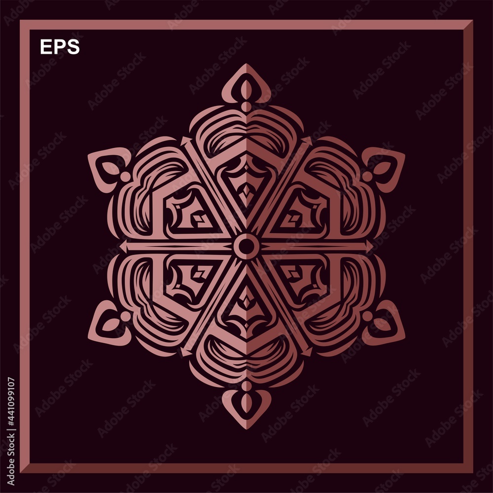 Modern vector mandala art design with a beautiful mix of colors, suitable for all advertising design needs, both for business card designs, banners, brochures and others.
EPS format files