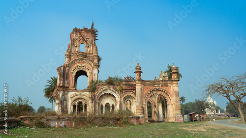 Old architecture of Raj Palace located at Rajnagar, Built by Darbhanga Maharaj, Madhubani, Bihar tourism photo