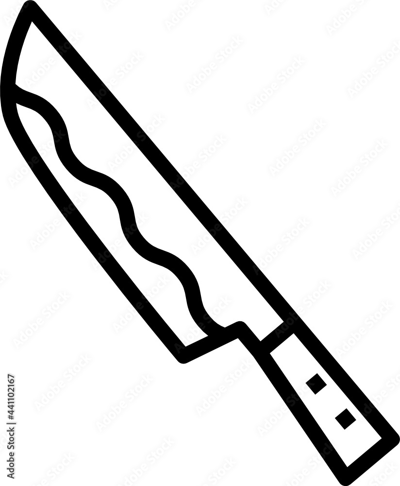 chef knife outline icon chef knife outline icon