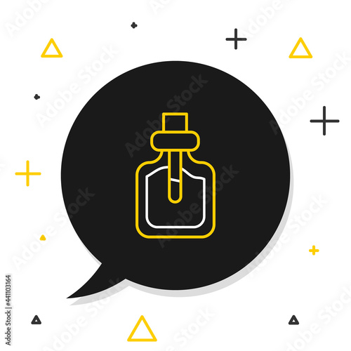 Line Perfume icon isolated on white background. Colorful outline concept. Vector