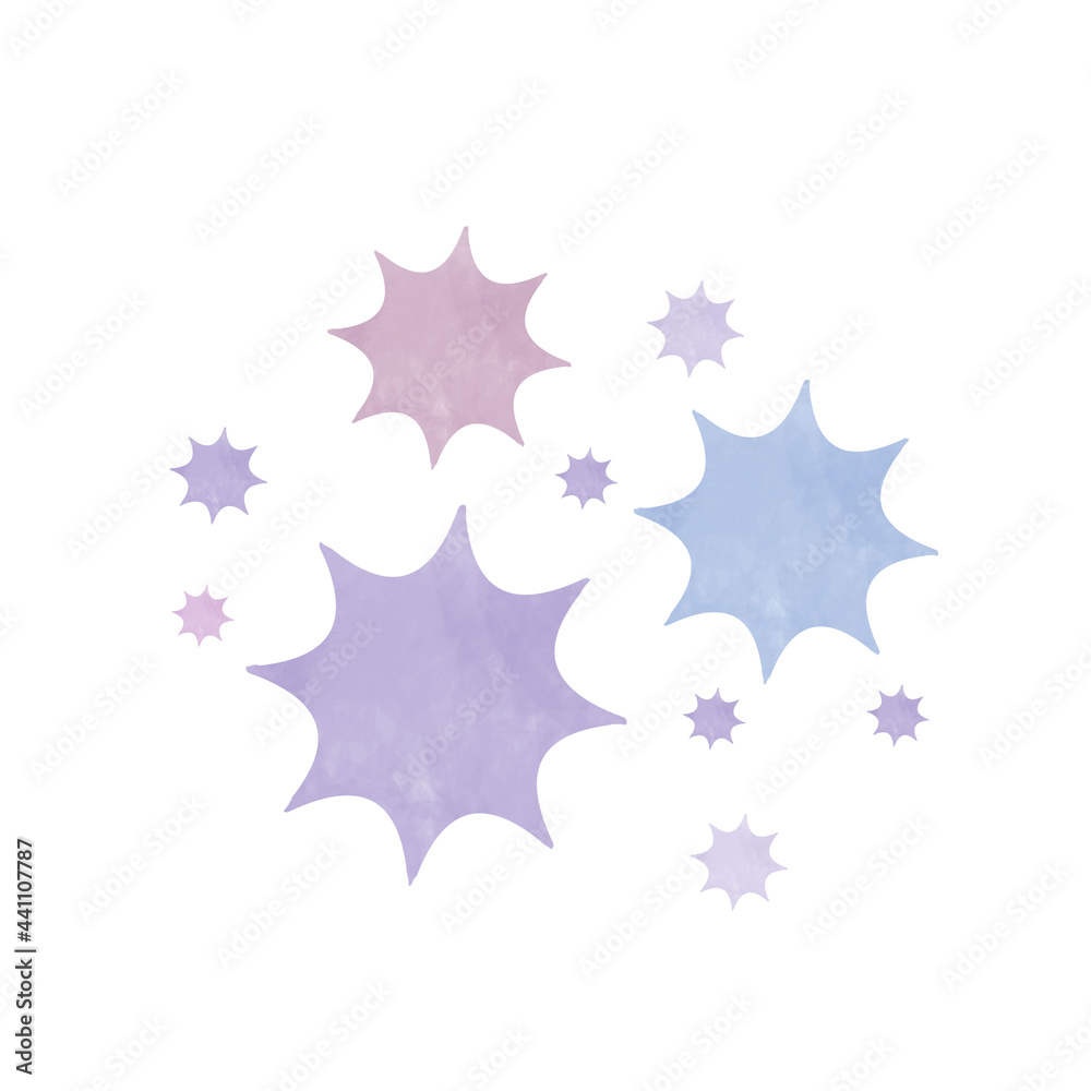 Fototapeta premium Simple virus image. On a white background.