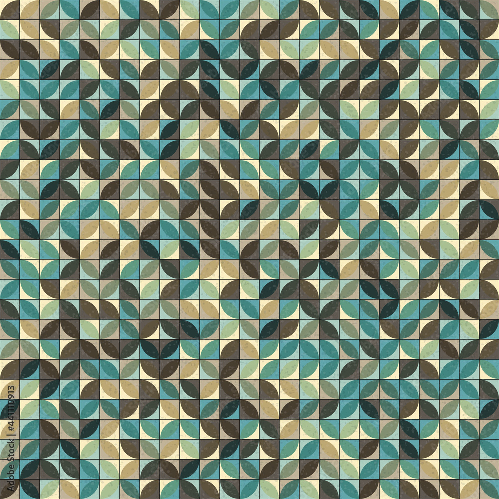 Abstract Geometric Pattern generative computational art illustration