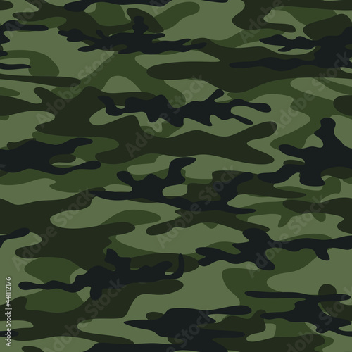 Camouflage seamless, stretched. Armes pattern. Military uniform. Vector.
