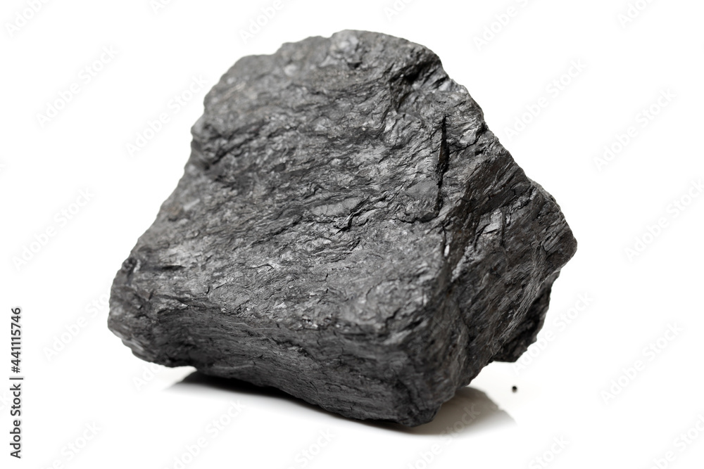 Coal on a white background Coal on a white background