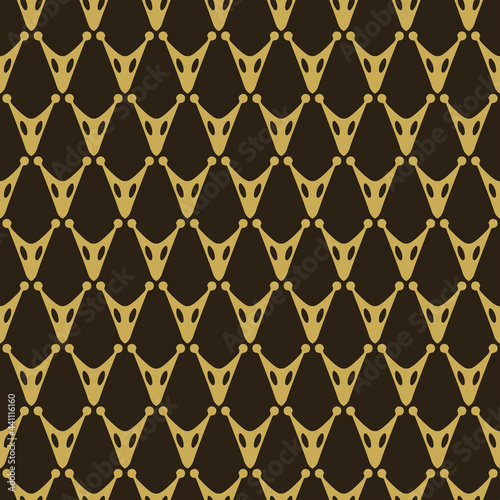Mosaic background pattern with decorative ornaments on a black background  wallpaper. Seamless pattern  texture