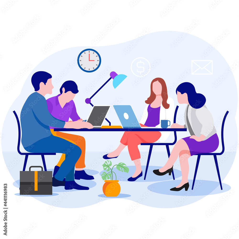 Business team meeting in office