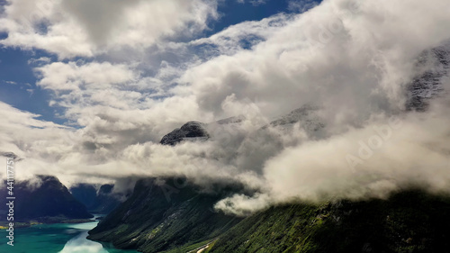 clouds over the sea