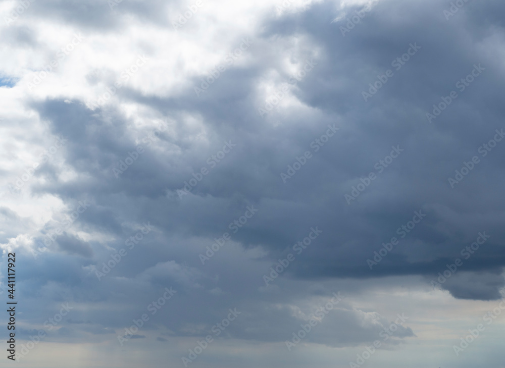Abstract nature background, view of dense, heavy clouds and blue sky Abstract nature background, view of dense, heavy clouds and blue sky