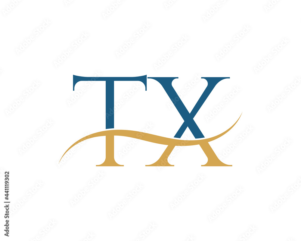 Initial letter TX, TX letter logo design Initial letter TX, TX letter logo design