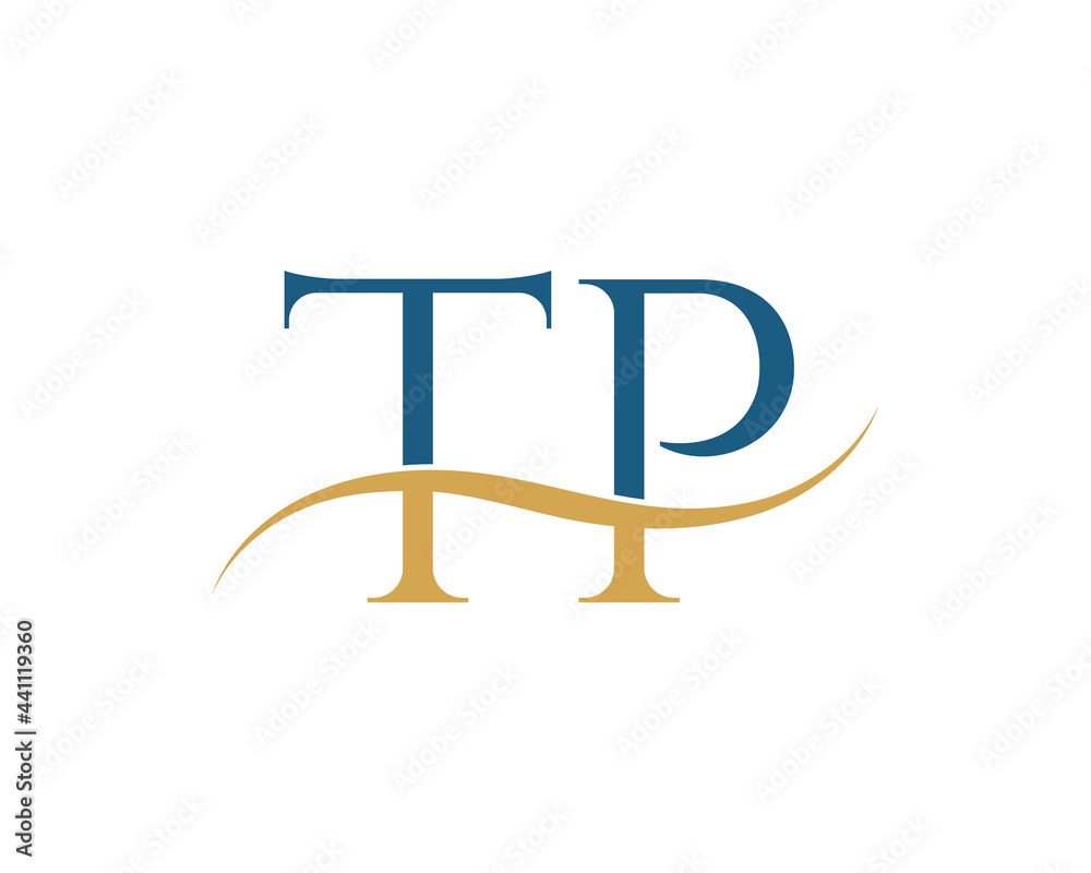 Initial letter TP, TP letter logo design