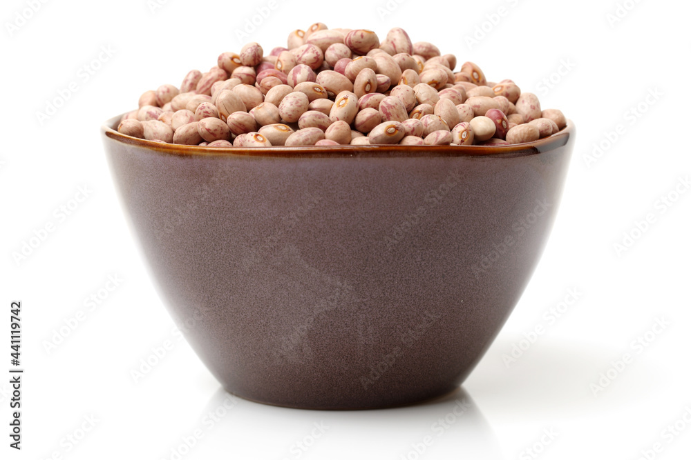 Dry beans on white background Dry beans on white background