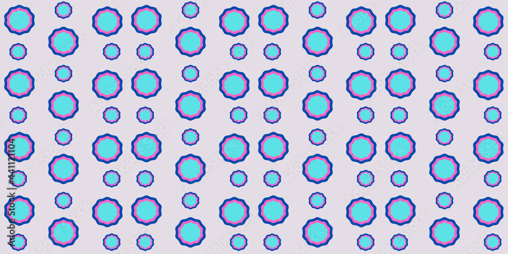Pattern with colored shapes. Pattern with colored shapes.