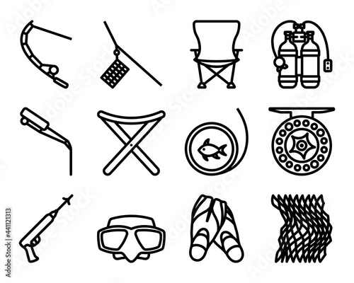 Fishing Icon Set