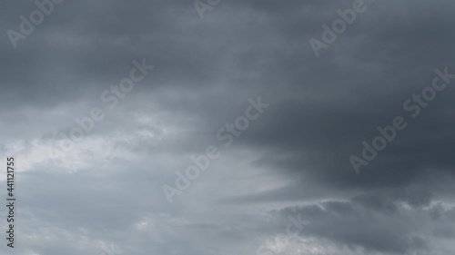 Over head Shot of rain cloud come ; weather change