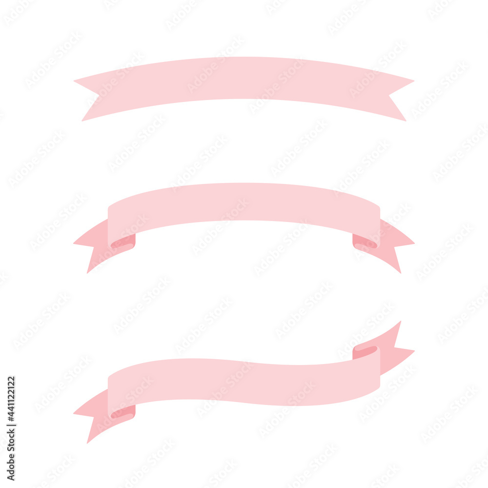 Pastel Ribbon Vector Stock Vector