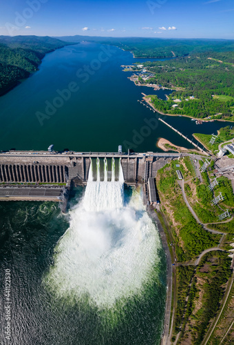 Hydroelectric dam on the river
