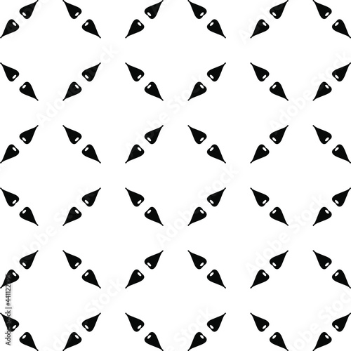  floral seamless pattern background.Geometric ornament for wallpapers and backgrounds. Black and white pattern. 